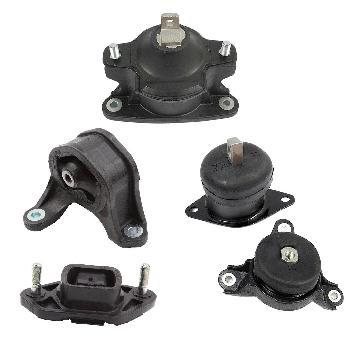 Set 5PCS Engine & Manual Trans Mount w/ Bracket For 2008-2012 Honda Accord 2.4L