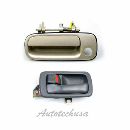 92-96 For Beige 4M9 Outside Door Handle Camry Front Left Interior Gray DS388