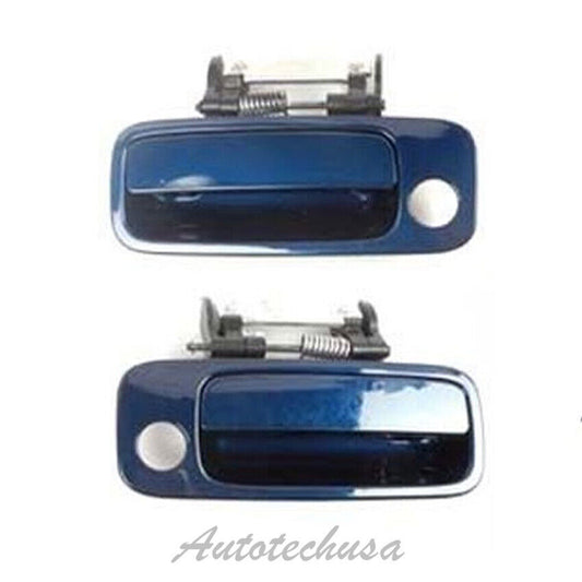 2000-2004 For Toyota Avalon Front Pair 8Q0 Blue Outside Door Handle DS281