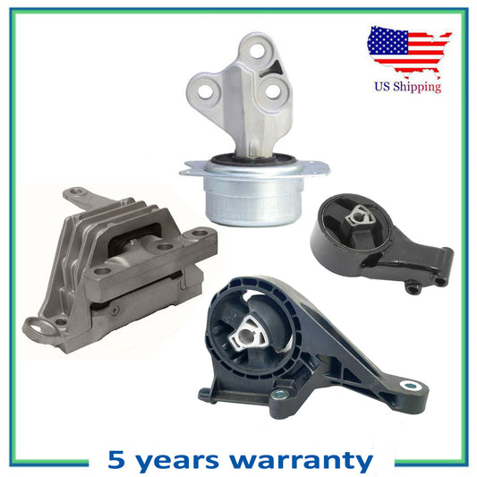 Set 4pcs Moteur & Trans Montage MotorKing Pour 10-11 Buick Lacrosse 11-13 Regal