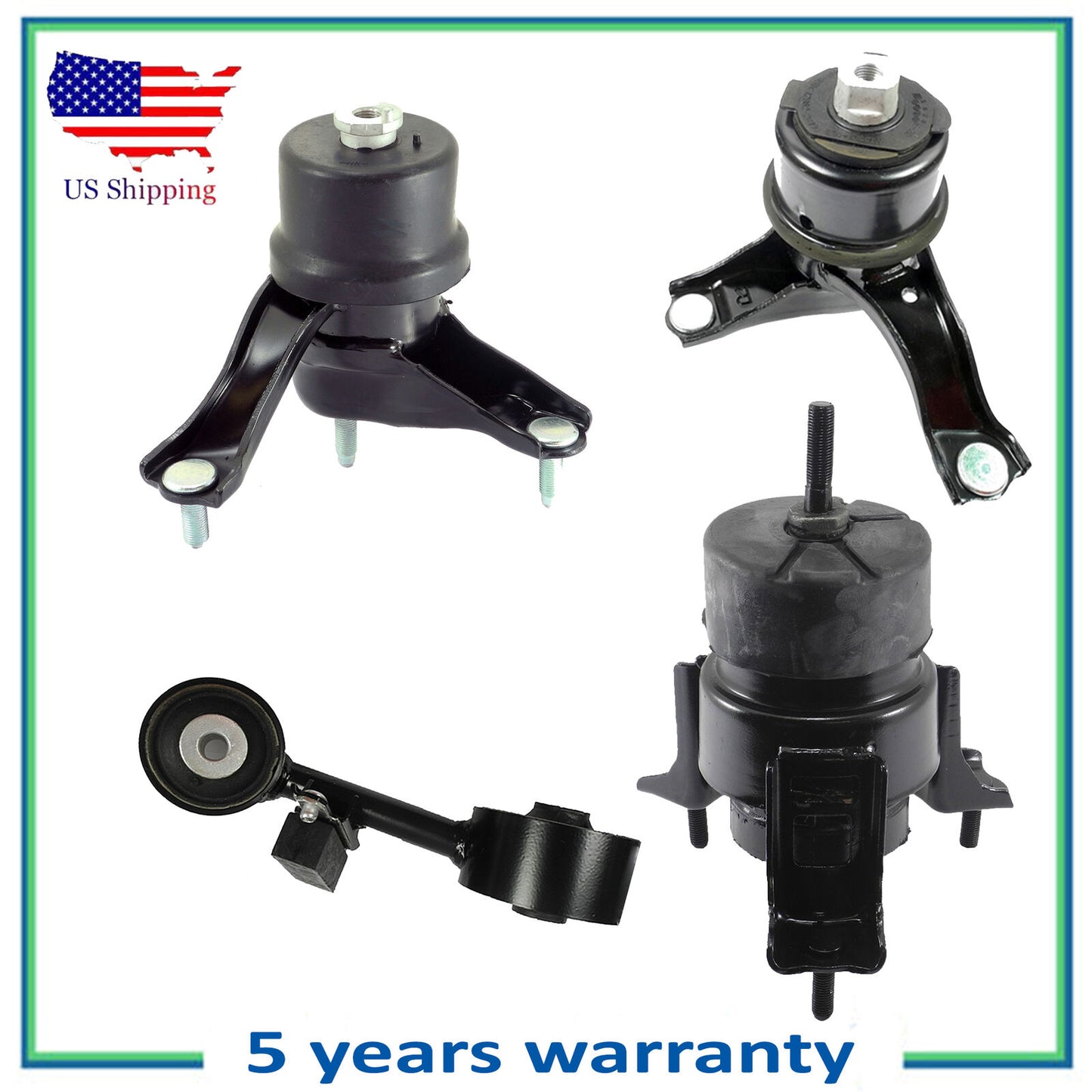 4PCS Engine Motor & Transmission Mount For 2001-2003 Toyota Highlander 3.0L 4WD