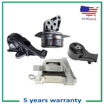 Set of 4 PCS Engine Motorrad & Auto Trans. Mount For 13-15 Chevrolet Malibu 2.0L