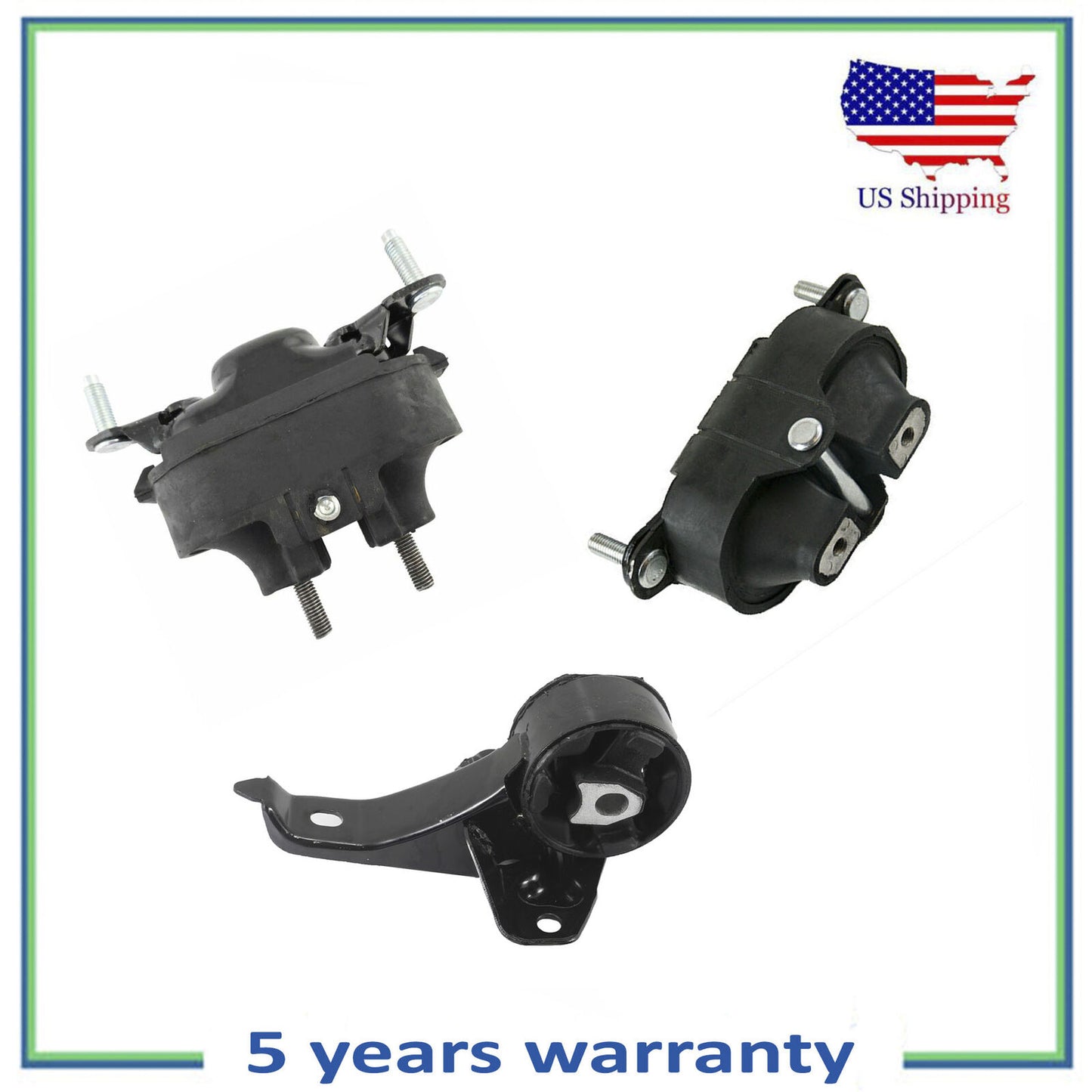 Set 3PCS Motore & Auto Trans Montante Per 2004-2010 Chevrolet Malibu 3.5L V6