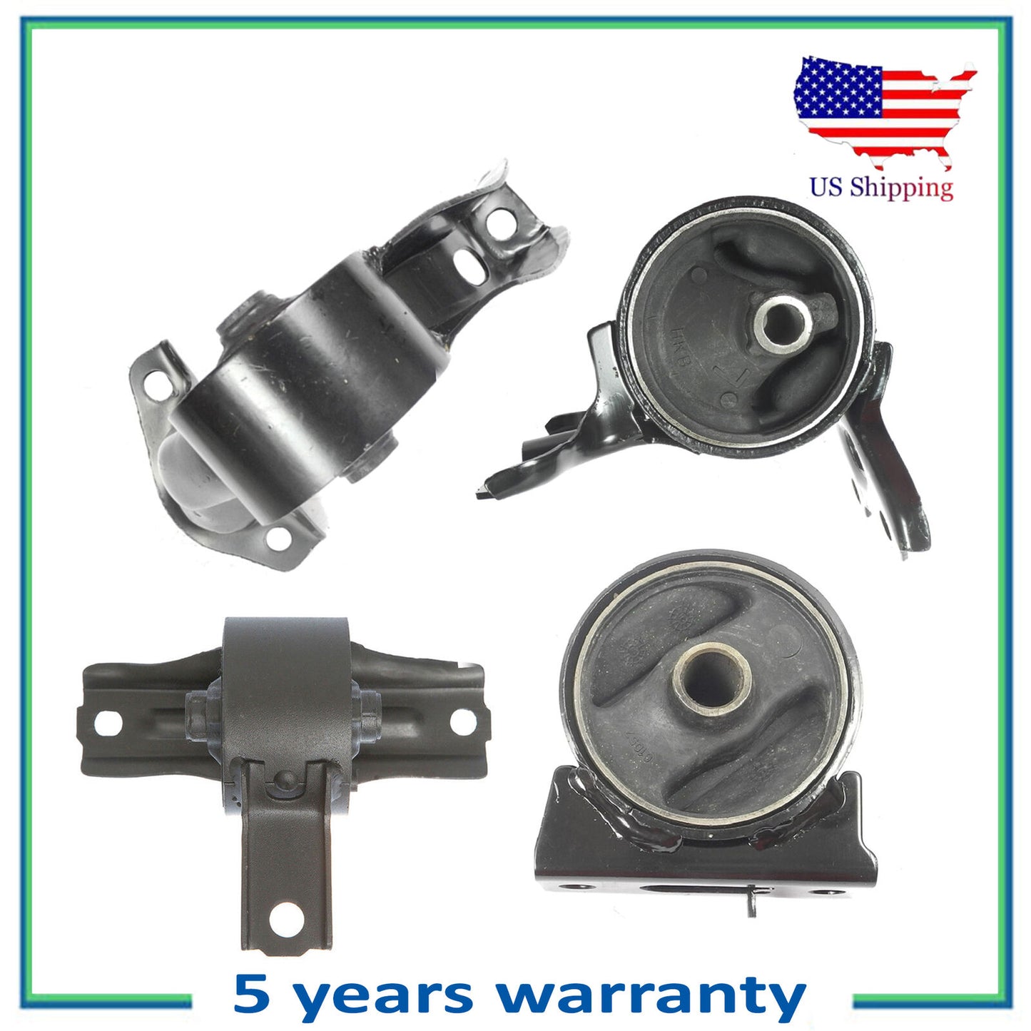 5416 5415 5423 5418 Engine Motor & Trans Mount Auto Set For 08-11 Lancer 2.0L