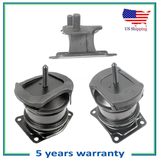 3PCS Motor & Trans Montaje Para 1998-2002 Honda Accord 3.0L 6592 4507 6579