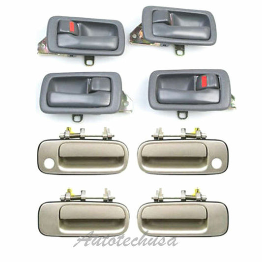 1992-96 For Toyota Camry 4 Gray Interior / 4 Beige 4M9 Outside Door Handle DS387