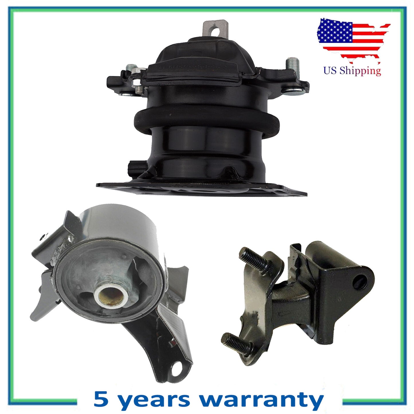 3PCS 65026EL 4587 4557 i-VTEC Motor & Trans Mount For 2007 Honda Odyssey 3.5L