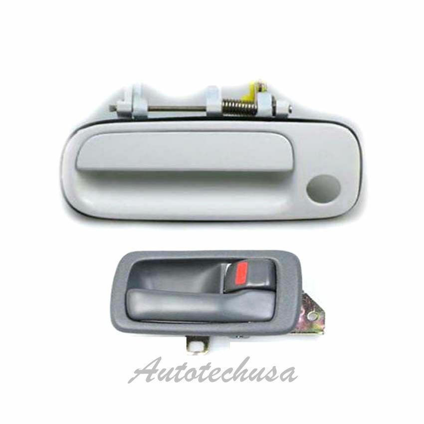 92-96 For Camry door handle Front L Outside White 040 & Interior GRAY R DS446