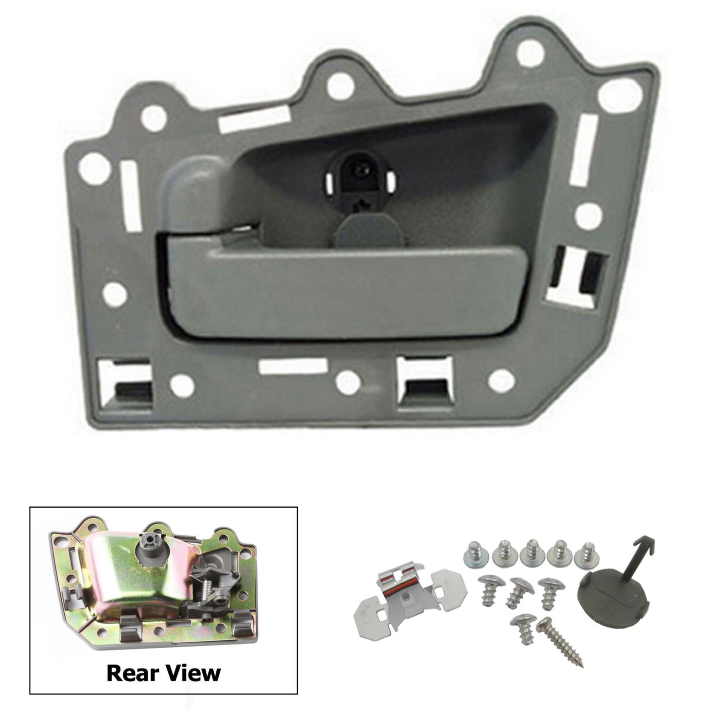 Set 4 Inner Interior Door Handle DS300-NS 2005-2011 For Jeep Grand Cherokee Gray