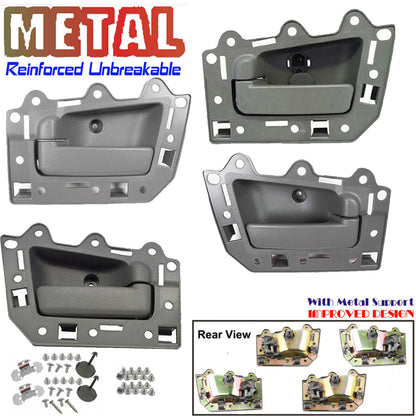Set 4 Inner Interior Door Handle DS300-NS 2005-2011 For Jeep Grand Cherokee Gray