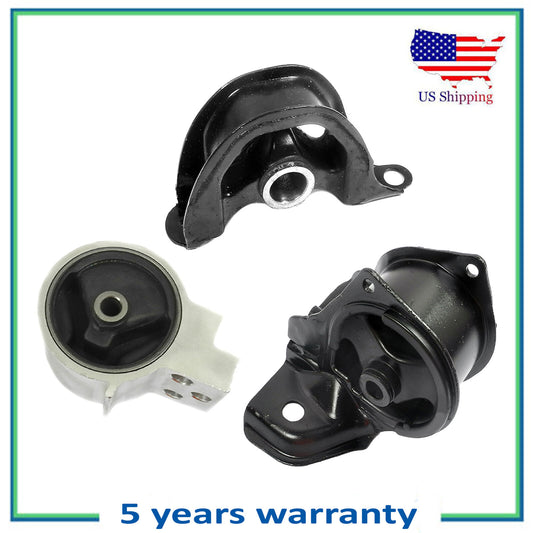 3PCS Engine Motor & Trans Mount For 1994-1995 Honda Civic 1.6L 6520 6571 6524