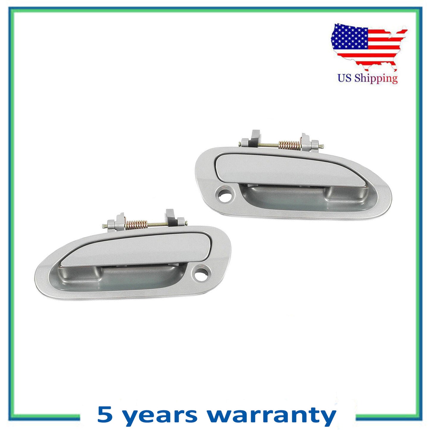 Avant Paire Extérieur Porte Poignée Pour 98 99-02 Accord NH612M Regent Argent