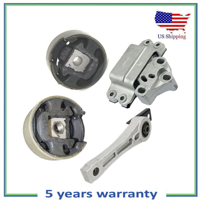 Set 4 PCS Engine,Trans & Torque Strut Mount For 09-16 Volkswagen Tiguan 2.0L