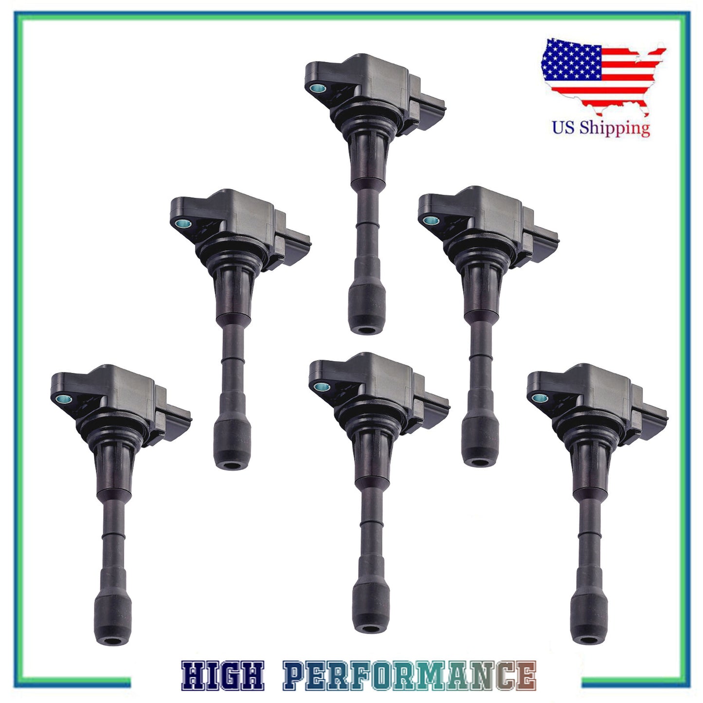 6PCS Ignition Coil For UF550 Infiniti EX35 Nissan Maxima Murano Pathfinder 3.5L