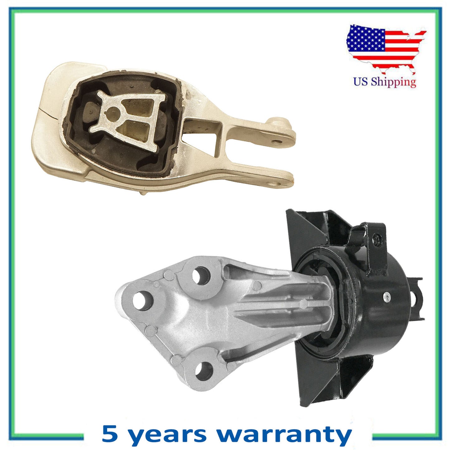 Set 2PCS Engine Motor & Auto Trans Mount For 2012-2018 Chevrolet Sonic 1.6L 1.8L