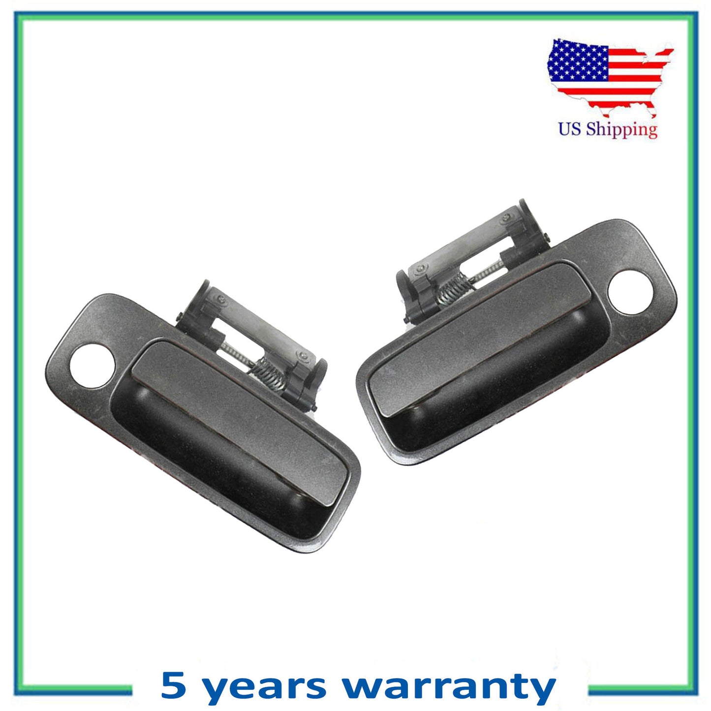 Front Pair Outside Door Handle For 00 01-04 Toyota Avalon 1E3 Phantom Gray Pearl