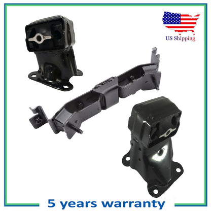 Set 3PCS Engine Motor & Auto Trans Mount For 2005-2010 Jeep Commander 4.7L V6