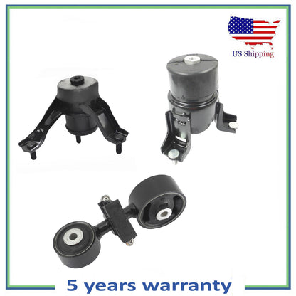3PCS Japan Built Front, Torq Strut FR & Manual Trans Mount For 02-06 Camry 2.4L