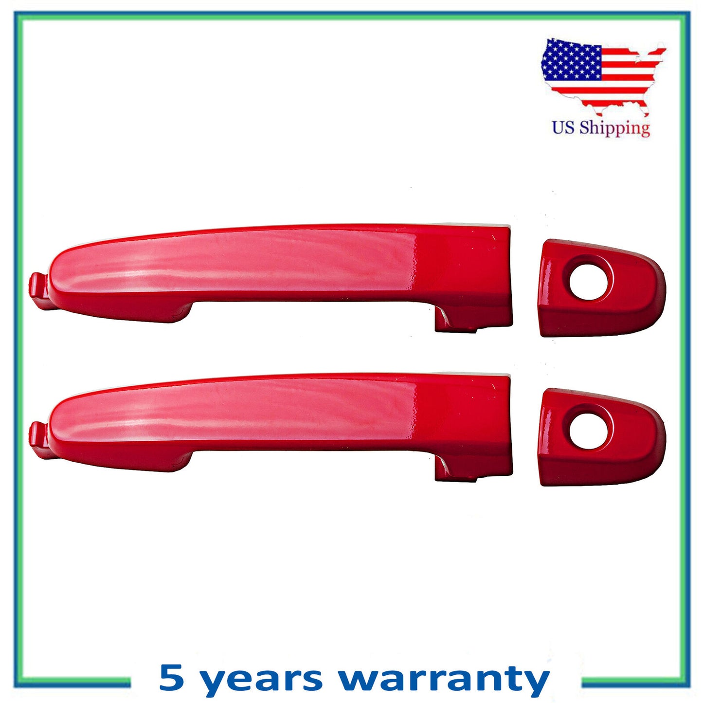 Front Left & Right Outside Door Handle For Toyota Camry Corolla RAV4 3P0 Red