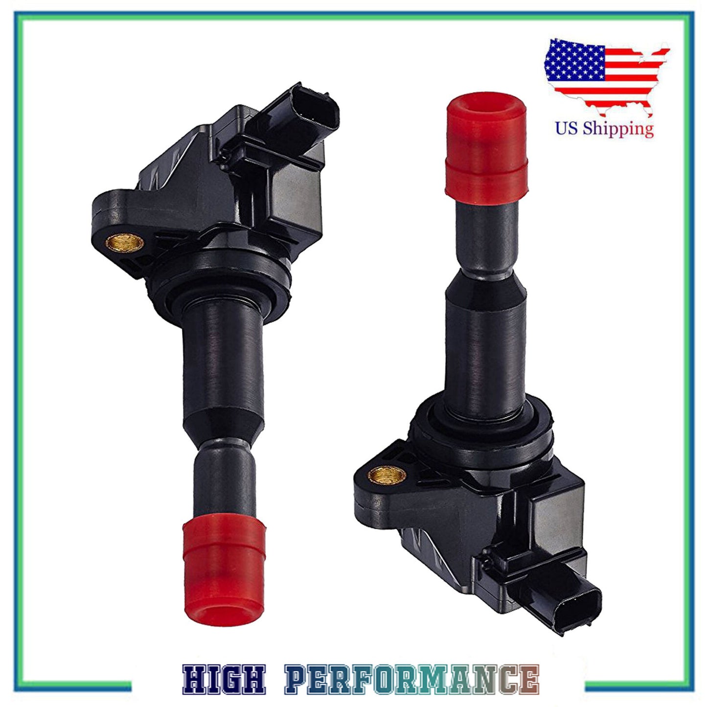 Set 2PCS Ignition Coil For UF626 C1664 52-2076 Honda 09-2014 Fit 11-16 CR-Z 1.5L
