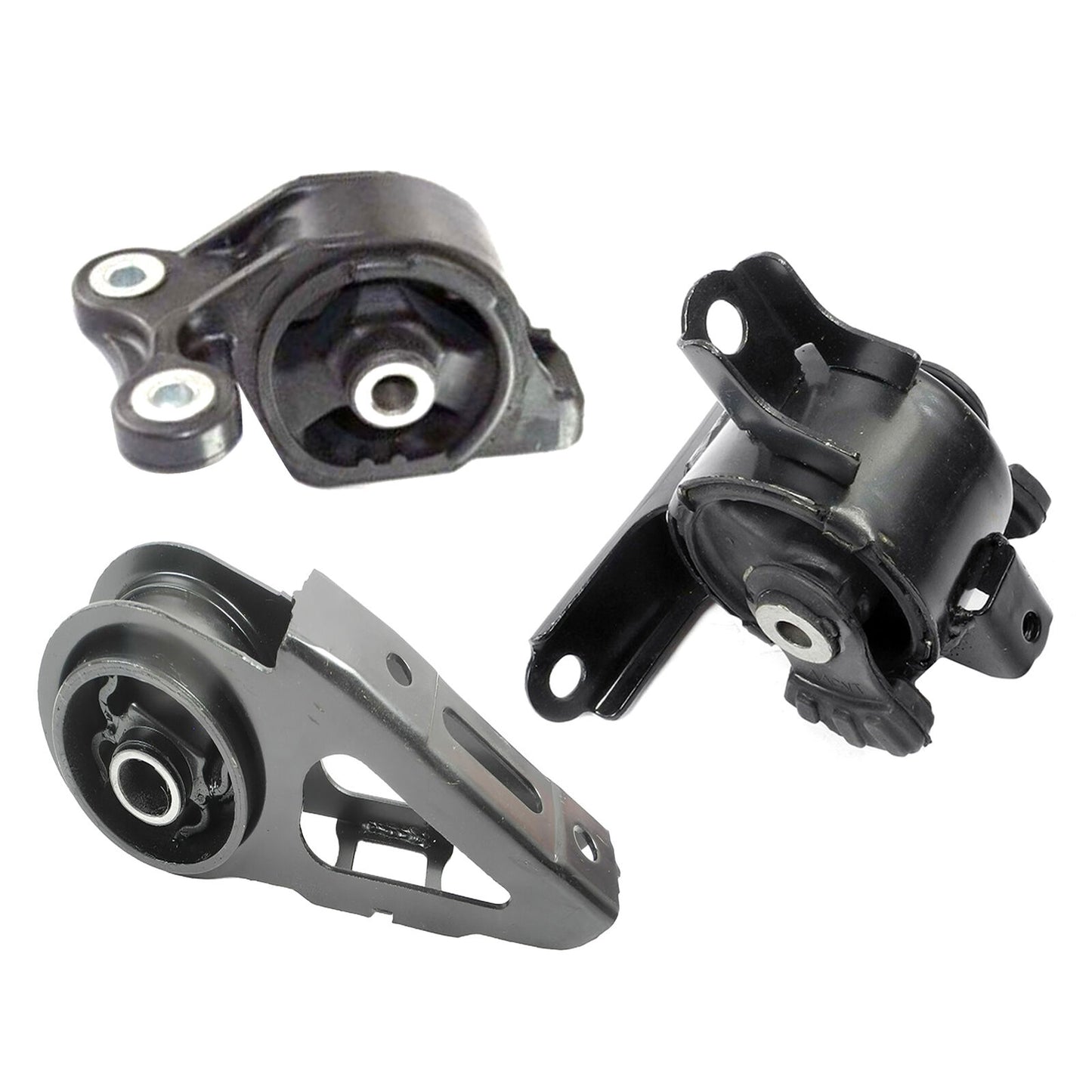 Set 3PCS Front, Rear Engine Motor & Trans Mount for Auto For 07-08 Honda Fit 1.5