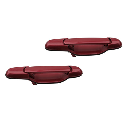 Posteriore Coppia Fuori Porta Manico Per 98 99-03 Toyota Sienna Napa Rosso Perla