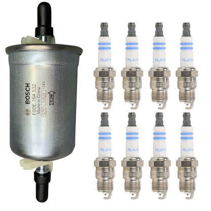 Bosch EO Fuel Filter Spark Plug 77089WS 6712 For 1991 Ford Thunderbird V8 5.0L
