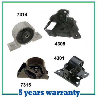 MotorKing Engine Motor & Trans Mount 4PCS. 00-06 for Nissan Sentra 1.8L for Auto