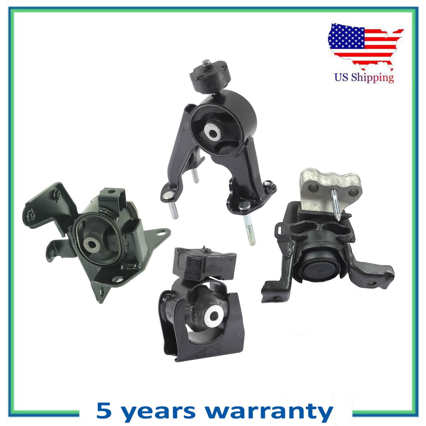 Set of 4PCS Engine Motor & Auto Transmission Mount For 09-13 Toyota Corolla 1.8L