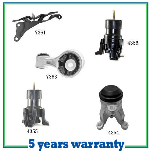 5PCS Set Per 2009-2012 Nissan Altima Maxima 3.5 Motore & Trans Montante M811