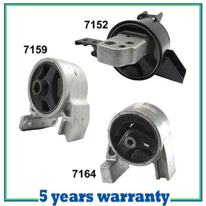 Engine Motor & Trans. Mount M1163 For Accent Rio Rio5 1.6L Set 3 7152 7159 7164
