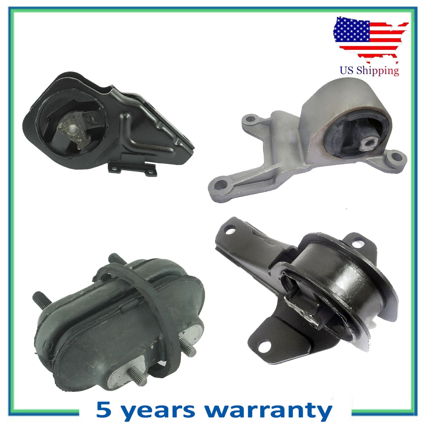 4PCS Engine Motor & Trans Mount For 1997-1999 Chevrolet Malibu Cutlass 3.1L