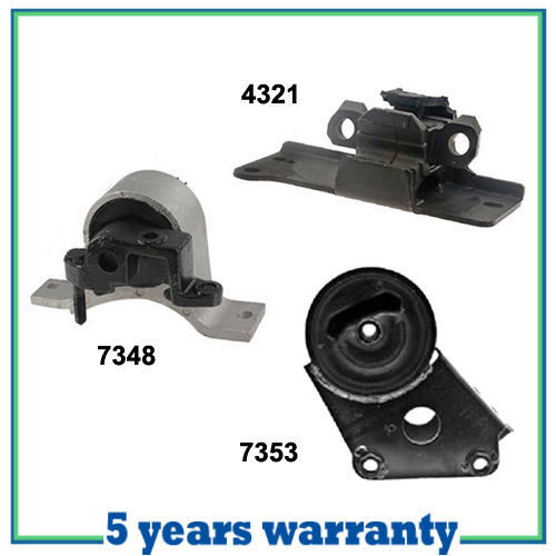 Engine Motor & Trans Mount Set 3PCS 7348 7353 4321 For Nissan Murano 3.5L 4WD