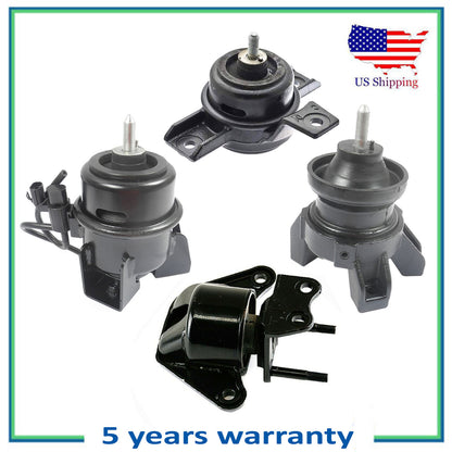 Set 4 PCS Engine Motor & Trans Mount w/ Auto For 2007-2009 Hyundai Sanfe Fe 2.7L