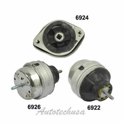 M838 Engine Motor & Trans Mount 3PCS For 97-05 Audi A4 Quatt VW Passat 1.8L