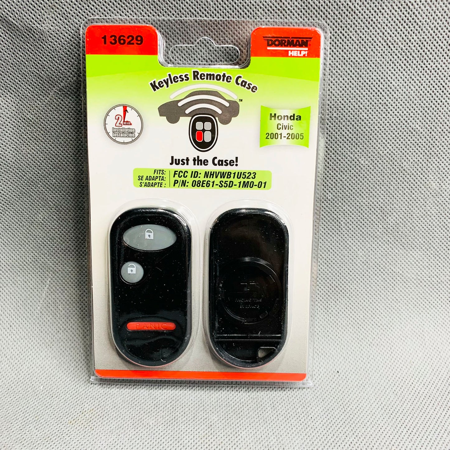 DORMAN Keyless Remote Case For 2001-2005 HONDA CIVIC 13629