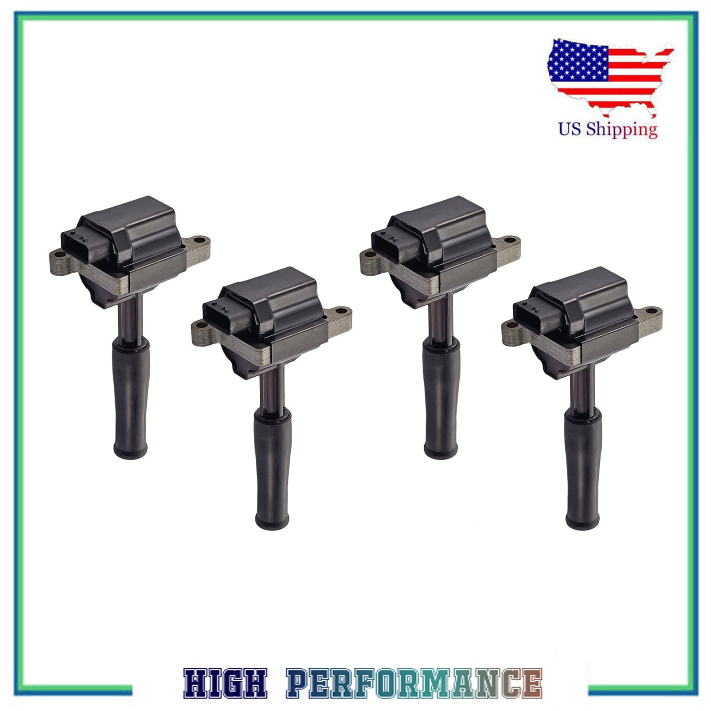 Set 4PCS Ignition Coil For UF415 5C1180 Jaguar Vanden Plas XJ8 XJR XK8 XKR 4.0l