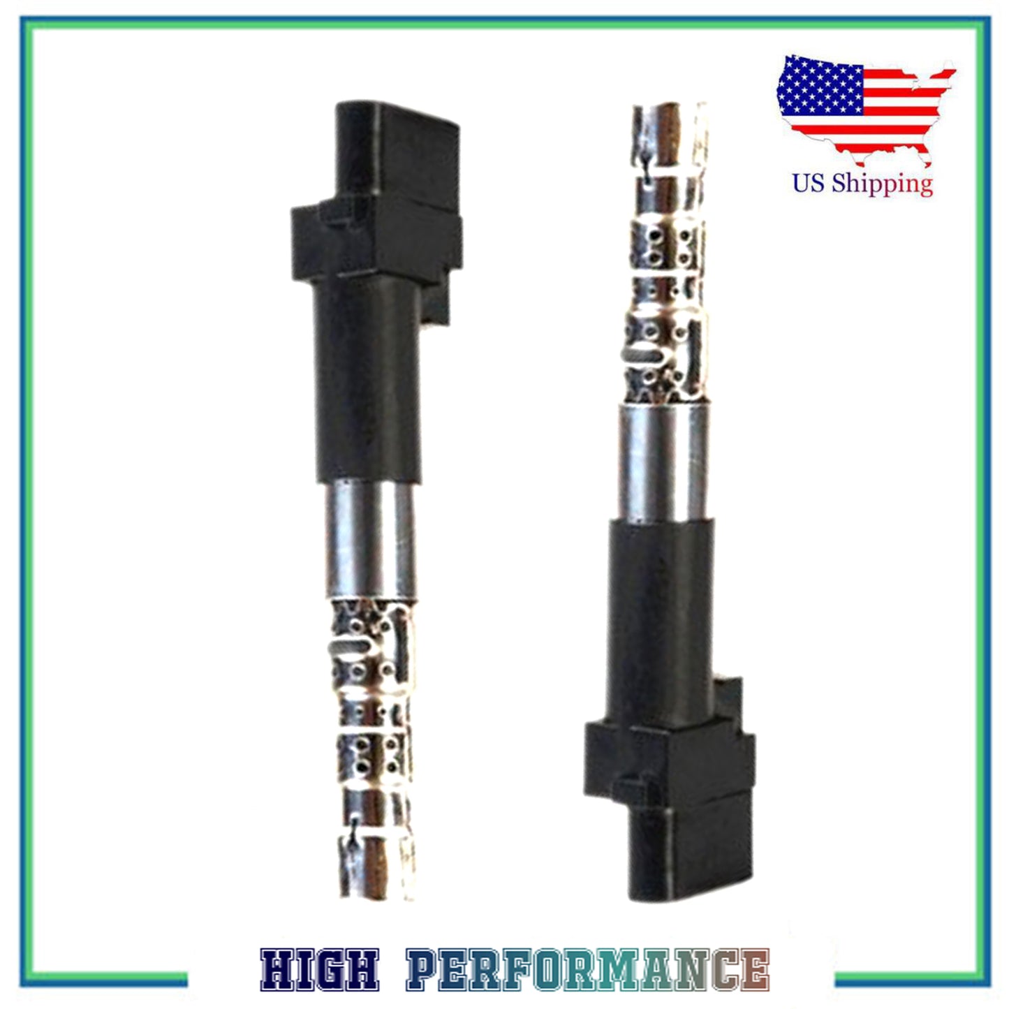 2PCS Ignition Coil For UF404 E506E C1405 022905100A Volkswagen Jetta Golf 2.8L