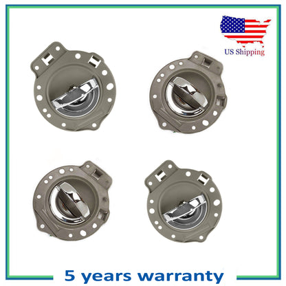 4PCS Intérieur Porte Poignée Pour 2006-2010 Jeep Commander Kaki Avec Chrome Lift