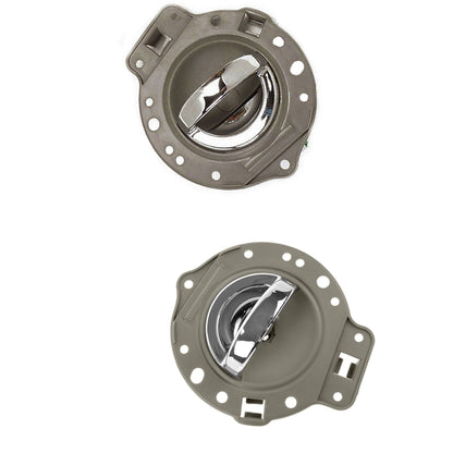 2PCS Interno Porta Manico Per 2006-2010 Jeep Comandante Cachi Con Cromo Lift