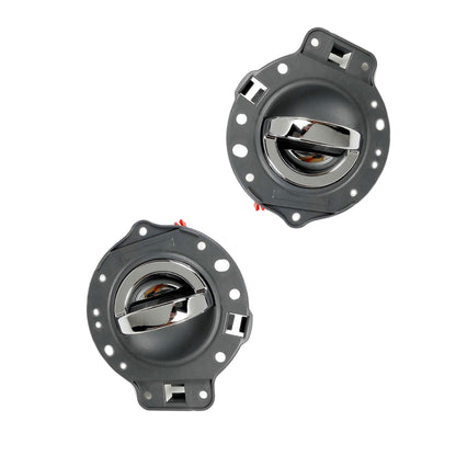 2PCS Interno Porta Manico Per 2006-2010 Jeep Comandante Grigio Con Cromo Lift