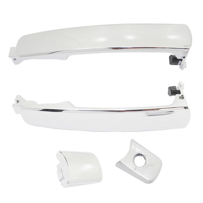 Front Pair Outside Door Handle Chrome For Nissan Murano Rogue Infiniti FX35 FX45