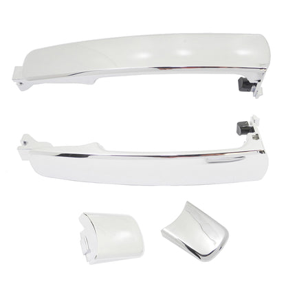 Rear Pair Outside Door Handle Chrome For Nissan Murano Rogue Infiniti FX35 FX45