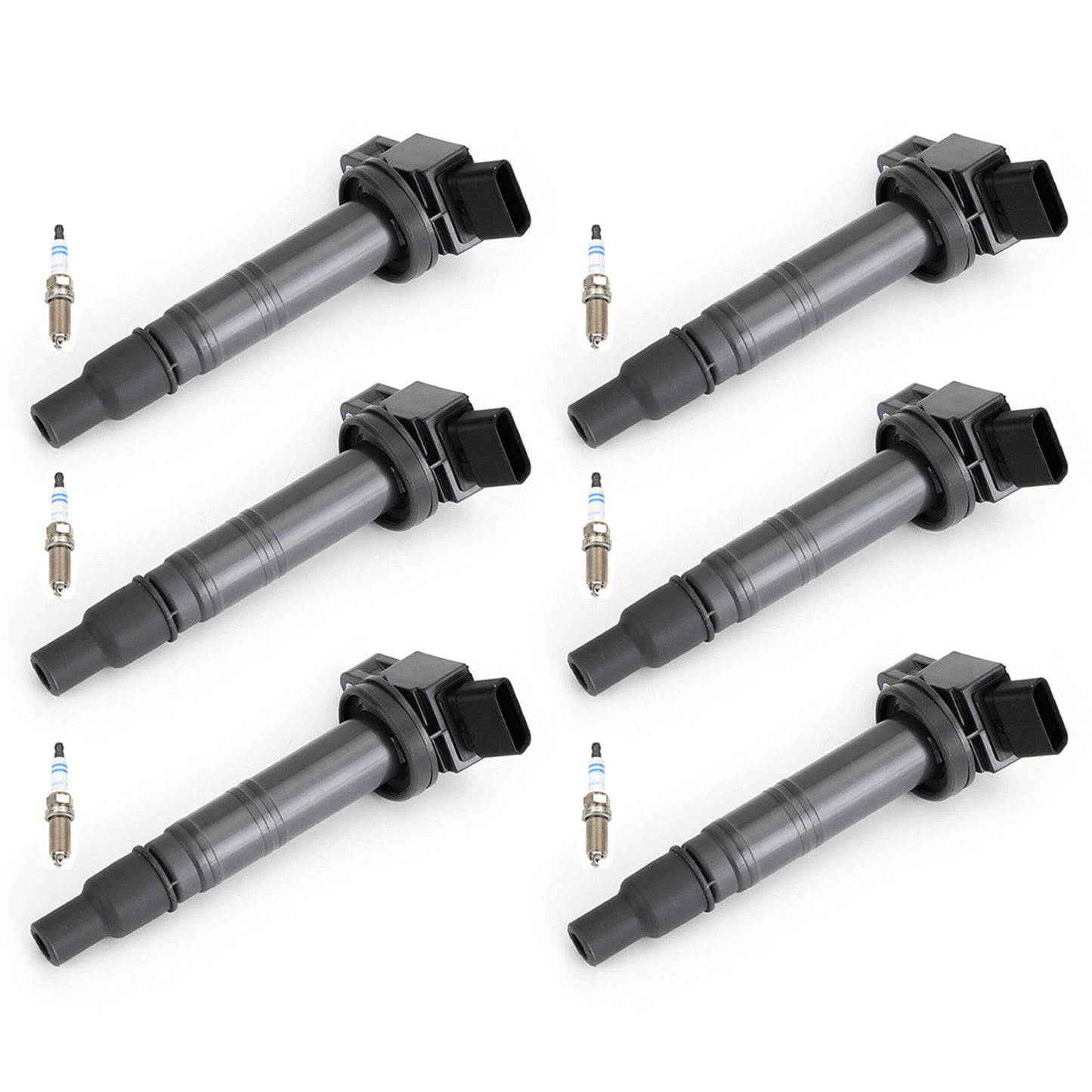 UF495 6X Allumage Bobine & 6X Bosch Double Platine Prise Pour Toyota Matrix