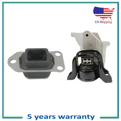 Set 2PCS Engine Motor & Manual Transmission Mount For 07-2012 Nissan Sentra 2.5L