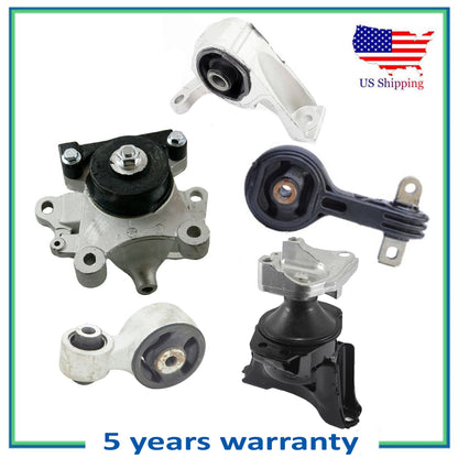 Set 5PCS Motor & Trans Mount For 06-11 Honda Civic 2.0 4589 4588 4540 65014 4586