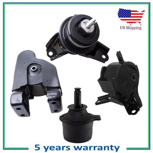 4PCS Engine Motor & Automatic Transmission Mount For 09-11 Hyundai Azera 3.3 3.8
