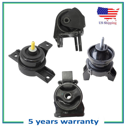 Set Engine Motor & Trans Mount For Hyundai Santa Fe Kia Sorento 2.4L 3.5L AWD