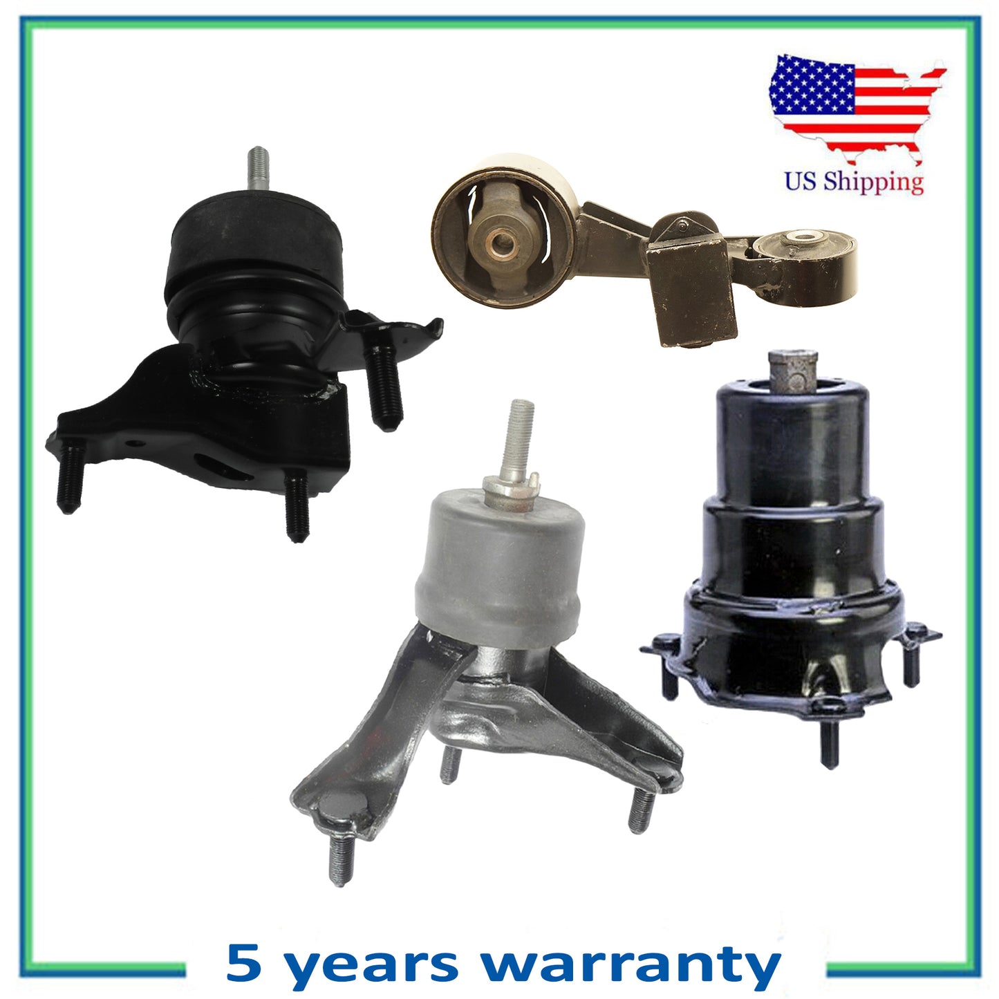 Motor & Trans Halterung Set 4PCS Für 12-17 Toyota Camry 2.5L Außer Hybrid