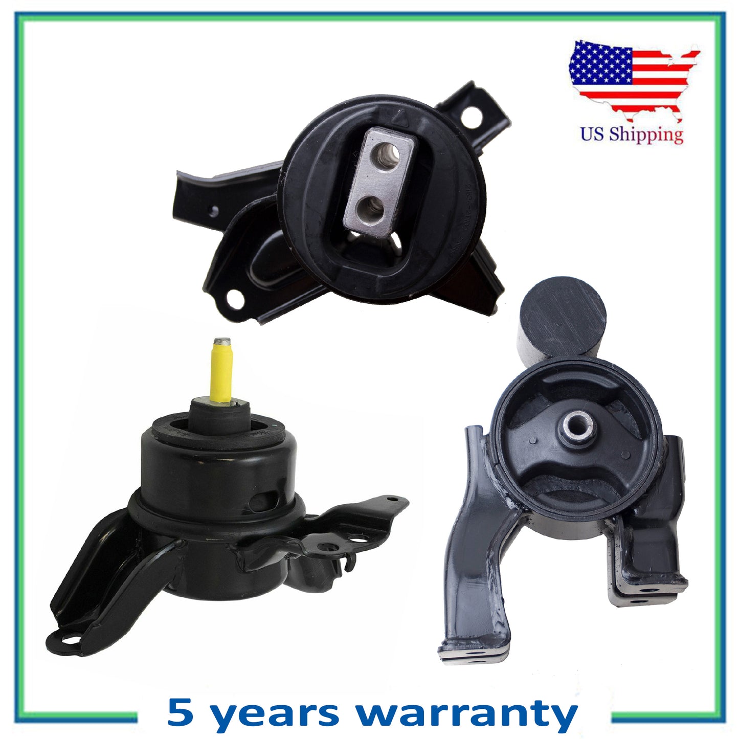 Set 3Pcs Engine Motor & Trans Mount Motorking For 11-14 Hyundai Sonata 2.4L